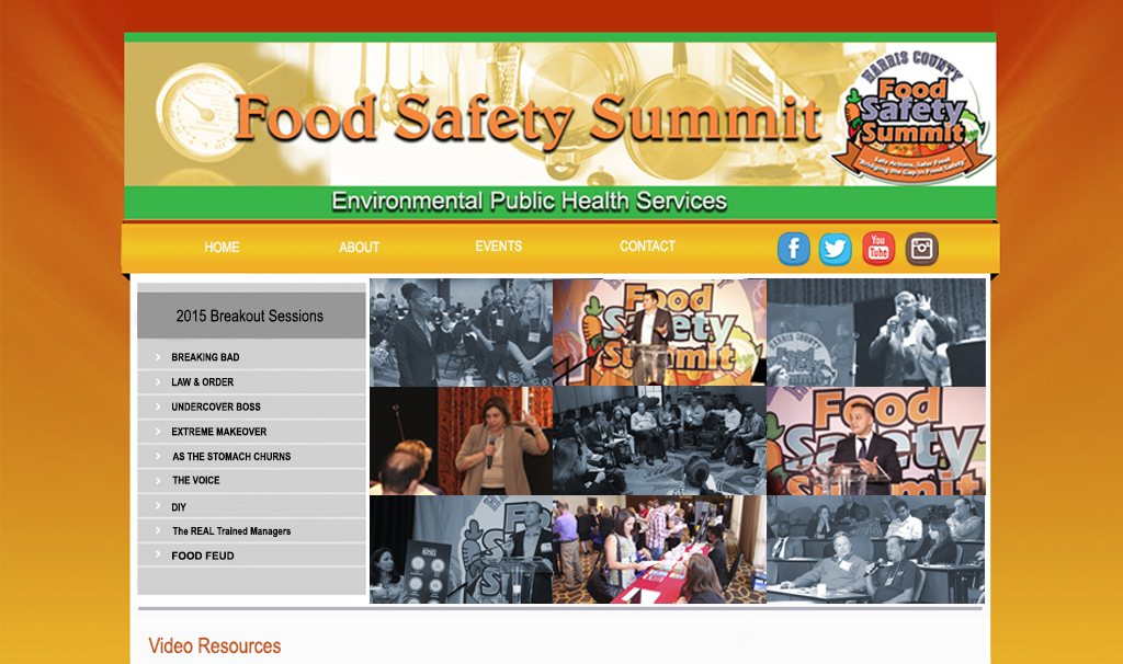 fOOD SAFETY SUMMIT BANNER